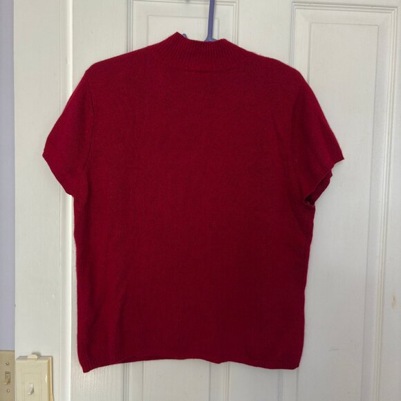 Talbots Cashmere/Silk short-sleeve mock neck sweater, size XL - Picture 1 of 6